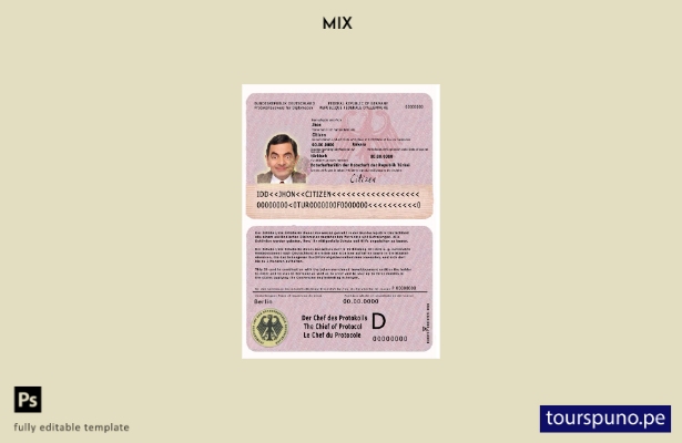listo para imprimir plantilla de protocolos de Alemania para diplomáticos